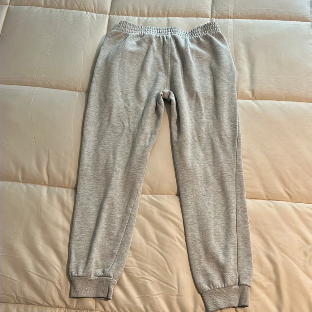 Champion Gray Sweatpants Relaxed Fit Elastic Cuffs